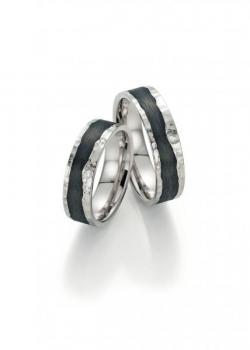 Trauringe Carbon von Fischer Trauringe 22 01220/060